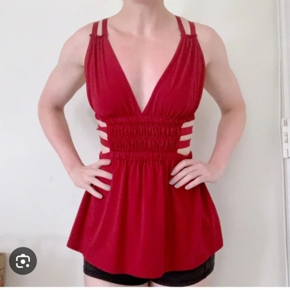 Express Bold Red Dress - Picture 1 of 8